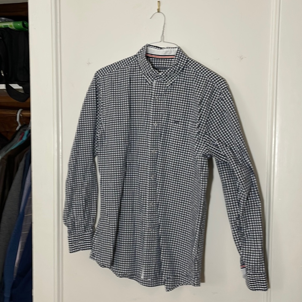 Southern tide black/white button down. Medium